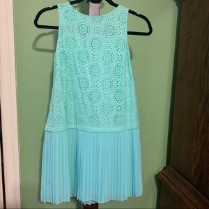 LOFT mint green dress size 2 Petitie